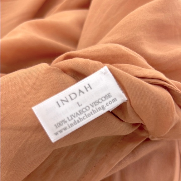 INDAH l Revolve Anjeli Maxi Dress Namibia Side Slits Drop Neck Open Back NWT L - Picture 10 of 15